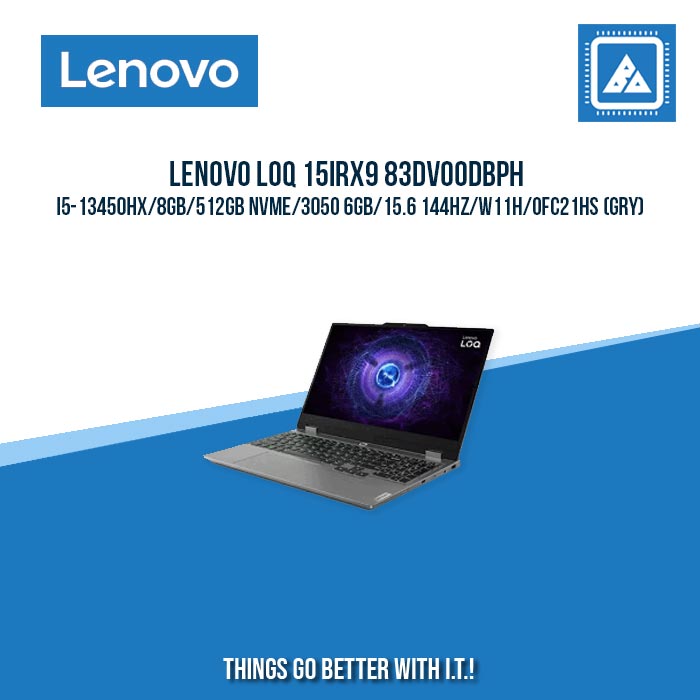 LENOVO LOQ 15IRX9 83DV00DBPH  I5-13450HX/8GB/512GB NVME/3050 6GB | BEST FOR FREELANCER LAPTOP