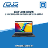 ASUS VIVOBOOK 14 M1405YA-LY200WSM R5-7430U/8GB+8GB/512GB NVME/14/W11H/OFC21HS | BEST FOR STUDENTS AND FREELANCERS LAPTOP