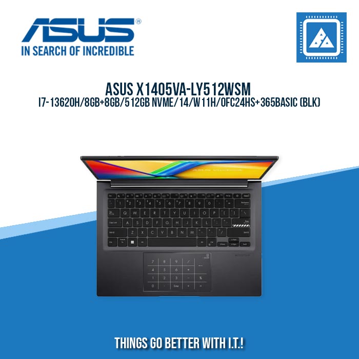 ASUS X1405VA-LY512WSM I7-13620H/8GB+8GB/512GB NVME | BEST FOR FREELANCERS LAPTOP