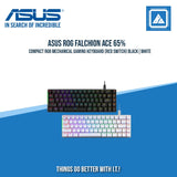 ASUS ROG FALCHION ACE 65% COMPACT RGB MECHANICAL GAMING KEYBOARD (RED SWITCH) BLACK|WHITE