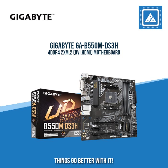 GIGABYTE GA-B550M-DS3H 4DDR4 2XM.2 (DVI,HDMI)