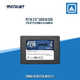 P210 2.5" SATA III SSD 2TB UP TO 520MB R & 430MB W