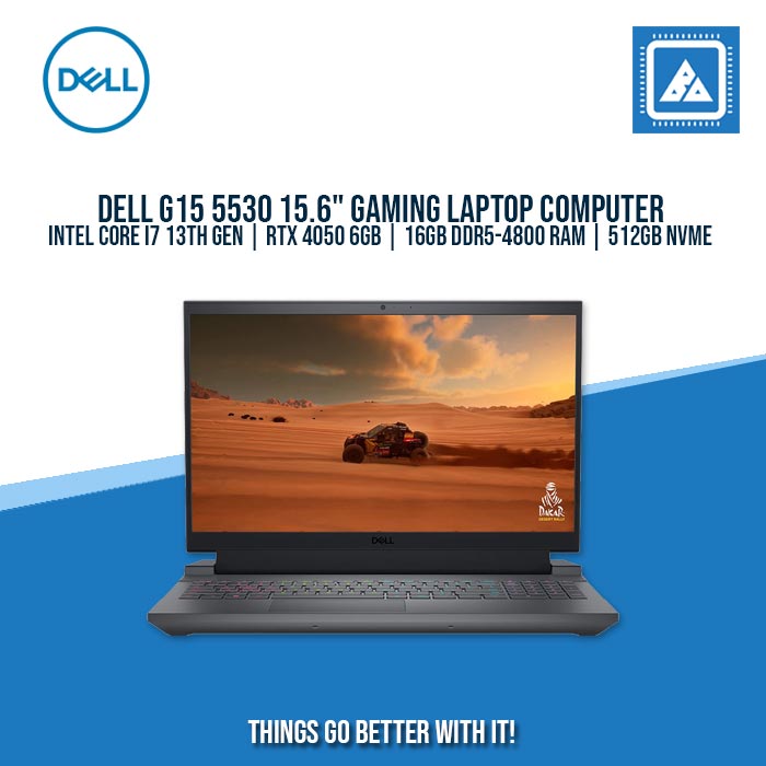 DELL G15 5530 I7-13650HX/8GB+8GB/512GB NVME/4050 6GB | BEST FOR GAMING AND AUTOCAD LAPTOP