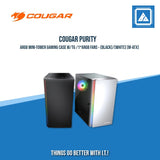 COUGAR PURITY ARGB MINI-TOWER GAMING CASE W/TG /1*ARGB FANS - BLACK/WHITE