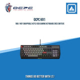 OCPC KR1 RGB /HOT-SWAPPABLE KEYS/USB GAMING KEYBOARD (RED SWITCH)