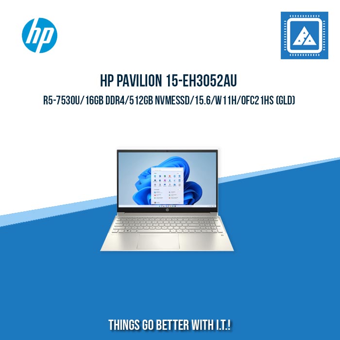 HP PAVILION 15-EH3052AU R5-7530U/16GB DDR4/512GB NVMeSSD | BEST FOR STUDENTS AND FREELANCERS  LAPTOP