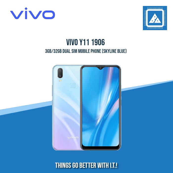 VIVO Y11 1906 3GB/32GB DUAL SIM MOBILE PHONE (SKYLINE BLUE)