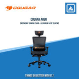 COUGAR ARGO ERGONOMIC GAMING CHAIR - ALUMINUM BASE (BLACK/BLACK ORANGE)
