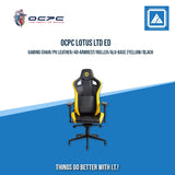 OCPC LOTUS LTD ED GAMING CHAIR/PU LEATHER/4D-ARMREST/ROLLER/ALU-BASE (YELLOW/BLACK)