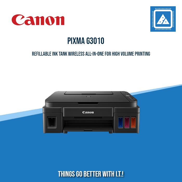 CANON PIXMA INK EFFICIENT G3010 MULTIFUNCTION PRINTER W/ WIFI