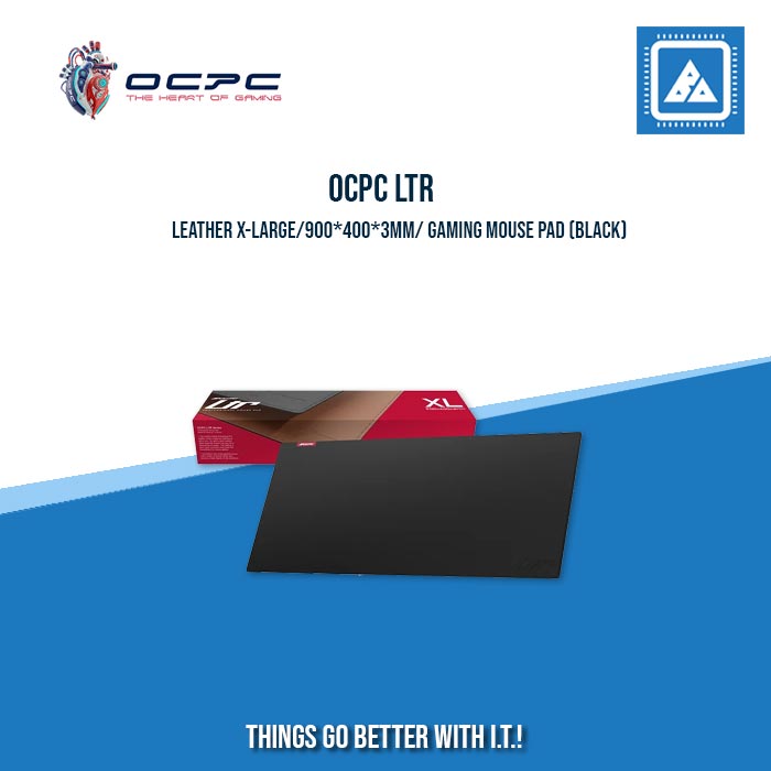 OCPC LTR LEATHER X-LARGE/900*400*3MM/ GAMING MOUSE PAD (BLACK|BROWN)