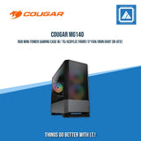 COUGAR MG140 RGB MINI-TOWER GAMING CASE W/ TG/ACRYLIC FRONT/3*FAN/IRON GRAY (M-ATX)