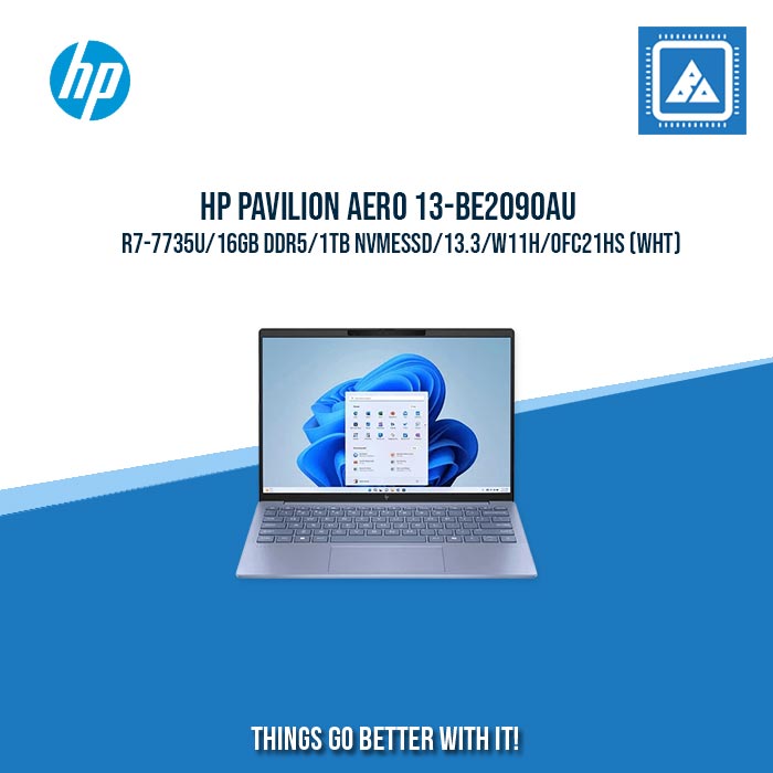 HP PAVILION AERO 13-BG0039AU R7-8840U/16GB DDR5/1TB  | BEST FOR FREELANCER AND STUDENT LAPTOP