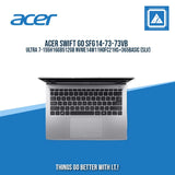ACER SWIFT GO SFG14-73-73VB ULTRA 7-155H/16GB/512GB NVME/14/W11H/ BEST FOR STUDENTS AND FREELANCERS LAPTOP