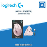 LOGITECH LIFT VERTICAL ERGONOMIC MOUSE (ROSE)