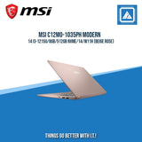 MSI C12MO-1035PH MODERN 14 I3-1215U/8GB/512GB NVME | BEST FOR STUDENT LAPTOP