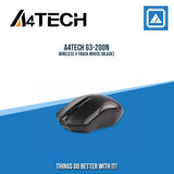 A4TECH G3-200N WIRELESS V-TRACK MOUSE (BLACK/RED)