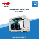 IN WIN EXPLORER MINI ITX CASE (3X120MM RGB FANS) (BONE WHITE)