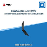 MSI KATANA 15 HX B14WFK-252PH I9-14900HX/8GB+8GB/512GB NVME | BEST FOR GAMING LAPTOP