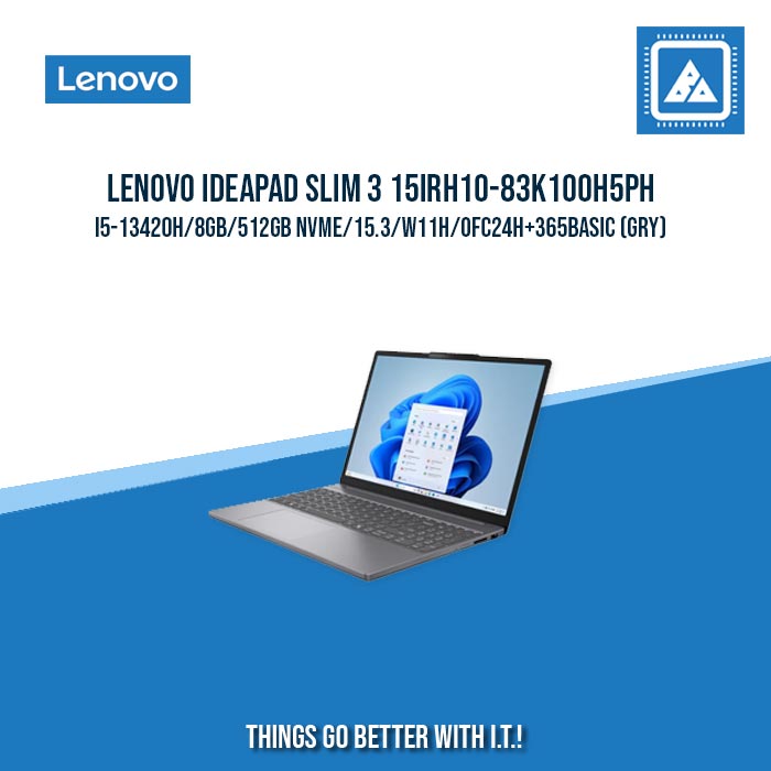 LENOVO IDEAPAD SLIM 3 15IRH10-83K100H5PH I5-13420H/8GB/512GB NVME | BEST FOR FREELANCER