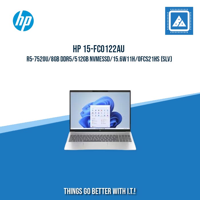 HP 15-FC0122AU R5-7520U/8GB DDR5/512GB NVMeSSD | BEST FOR STUDENT AND FREELANCERS LAPTOP