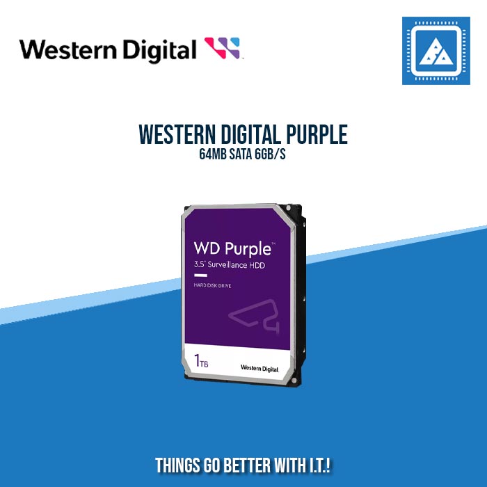 WESTERN DIGITAL 1.0TB CAVIAR PURPLE 64MB SATA 6GB/S