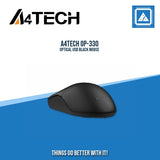 A4TECH OP-330 OPTICAL USB BLACK MOUSE