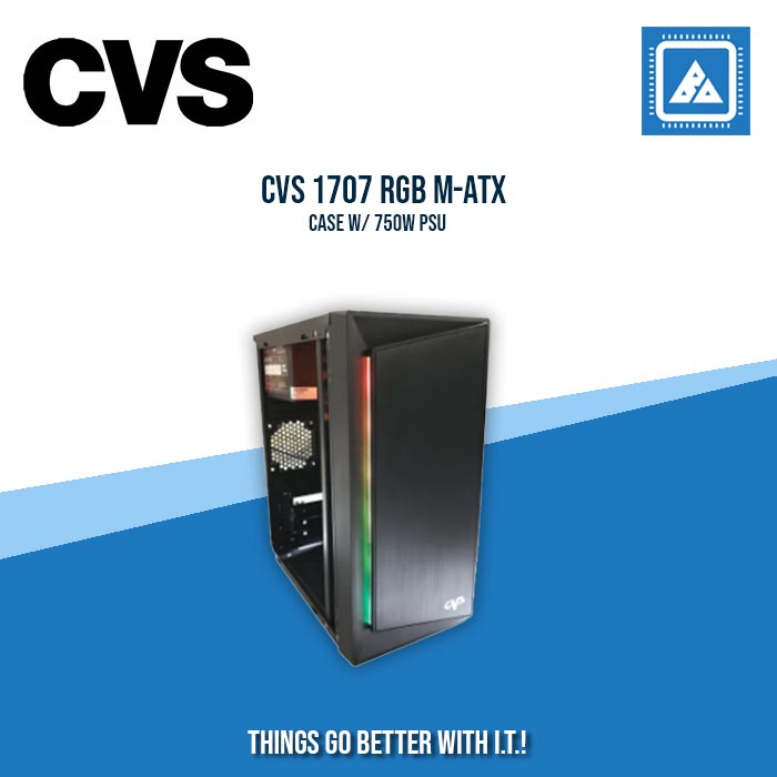 CVS 1707 RGB M-ATX CASE W/ 750W PSU