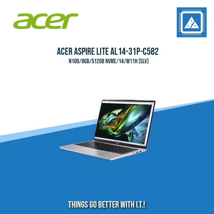 ACER ASPIRE LITE AL14-31P-C582 N100/8GB/512GB NVME/14/W11H /BEST FOR STUDENTS