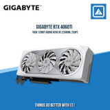 GIGABYTE RTX 4060TI 16GB 128BIT GDDR6 AERO OC (2XHDMI, 2XDP)