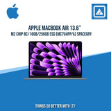 APPLE MACBOOK AIR 13.6" M2 CHIP 8C/16GB/256GB SSD (MC7U4PP/A) BEST FOR STUDENTS AND FREELANCERS