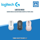 LOGITECH M650 SIGNATURE WIRELESS/BLUETOOTH MOUSE (GRAPHITE| OFF WHITE| ROSE)