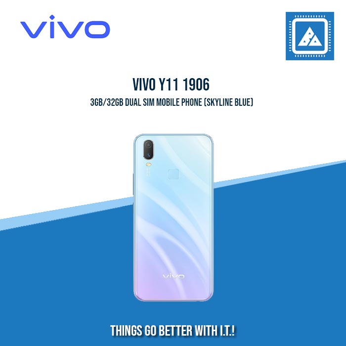 VIVO Y11 1906 3GB/32GB DUAL SIM MOBILE PHONE (SKYLINE BLUE)