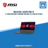 MSI B12UC-1432PH THIN 15 I7-12650H/8GB+8GB/512GB NVME/3050 4GB | BEST FOR GAMING AND AUTOCAD LAPTOP