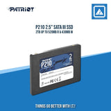 P210 2.5" SATA III SSD 2TB UP TO 520MB R & 430MB W