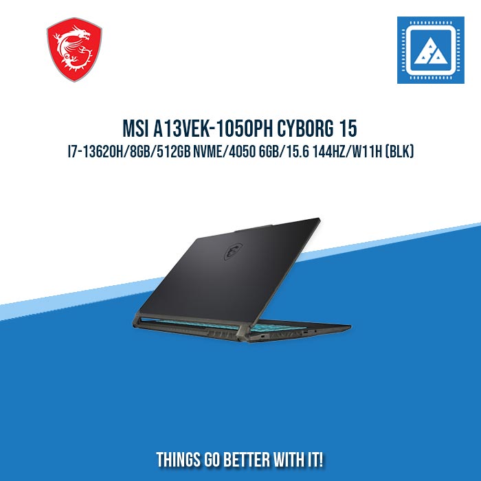 MSI A13VEK-1050PH CYBORG 15 I7-13620H/8GB/512GB NVME/4050 6GB | BEST FOR FREELANCER AND GAMING LAPTOP