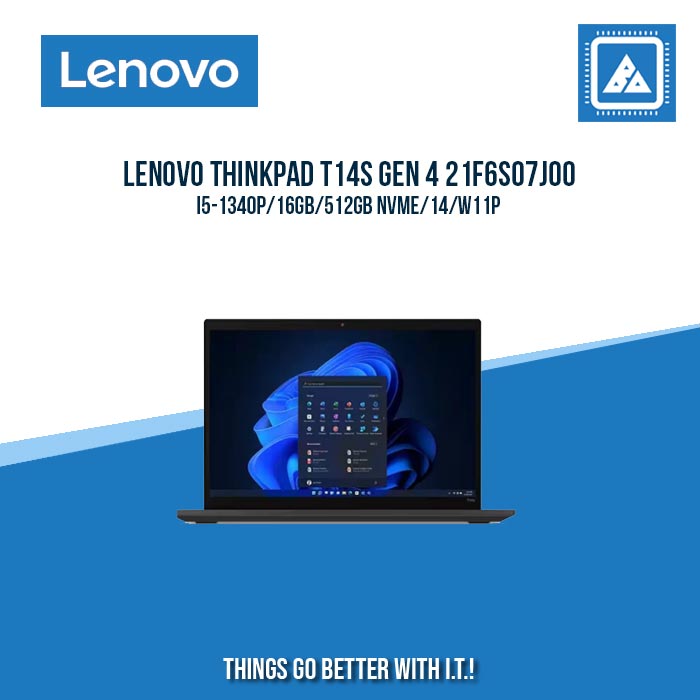 LENOVO THINKPAD T14S GEN 4 21F6S07J00 I5-1340P/16GB/512GB NVME | BEST FOR STUDENTS AND FREELANCERS LAPTOP