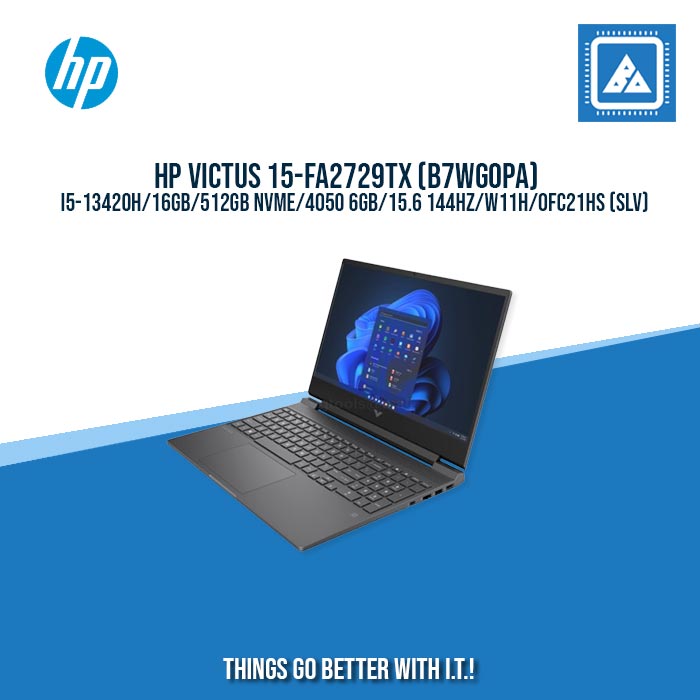 HP VICTUS 15-FA2729TX (B7WG0PA) I5-13420H/16GB/512GB NVME/4050 6GB/15.6 144HZ/W11H/BEST FOR AUTOOCAD AND GAMING LAPTOPS