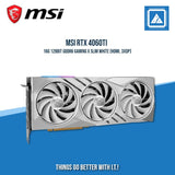 MSI RTX 4060TI 16G 128BIT GDDR6 GAMING X SLIM WHITE (HDMI, 3XDP)