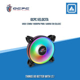 OCPC VELOCITA ARGB 120MM/1800RPM/PWM/ GAMING FAN (BLACK|WHITE)