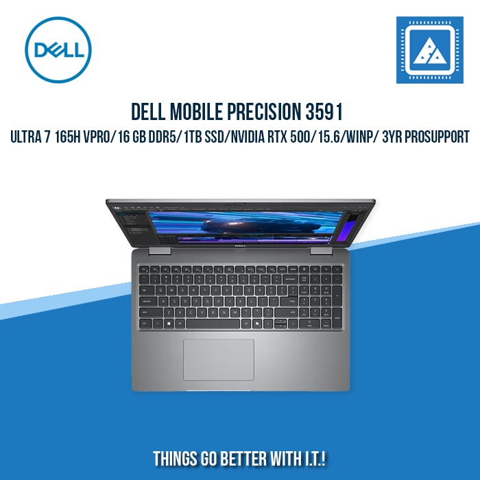 DELL MOBILE PRECISION 3591/ULTRA 7 165H VPRO/16 GB DDR5/1TB SSD/NVIDIA RTX 500 | BEST FOR VIDEO EDITING AND SOFTWARE DEVELOPMENT LAPTOP