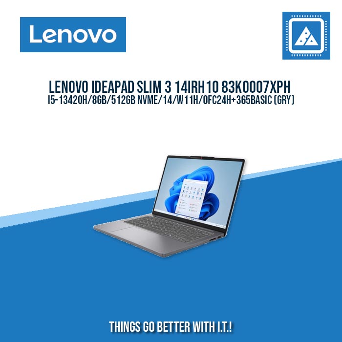 LENOVO IDEAPAD SLIM 3 14IRH10 83K0007XPH I5-13420H/8GB/512GB NVME | BEST FOR STUDENTS