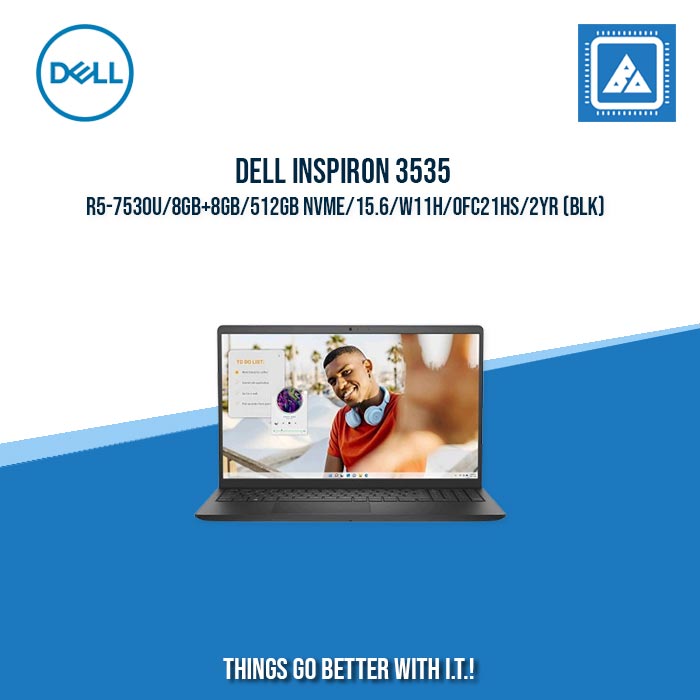 DELL INSPIRON 3535 R5-7530U/8GB+8GB/512GB NVME | BEST FOR FREELANCERS LAPTOP