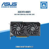 ASUS RTX 4060TI 16GB 128BIT GDDR6 DUAL-O16G (HDMI, 3XDP)