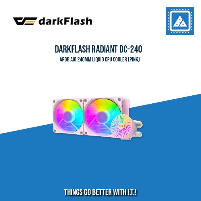 DARKFLASH RADIANT DC-240 ARGB AIO 240MM LIQUID CPU COOLER