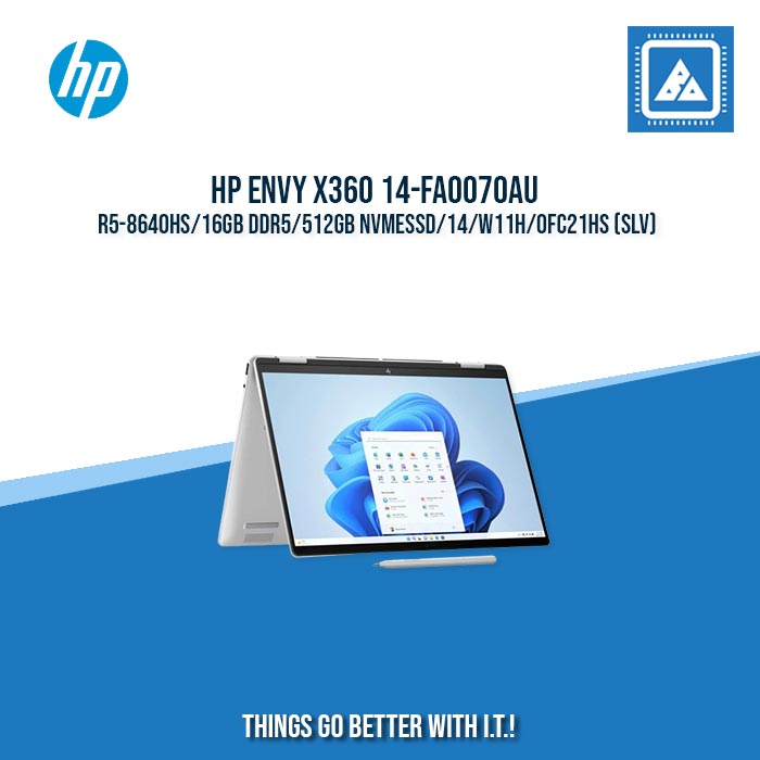 HP ENVY x360 14-FA0070AU R5-8640HS/16GB DDR5/512GB NVMeSSD | BEST FOR STUDENTS AND FREELANCERS LAPTOP