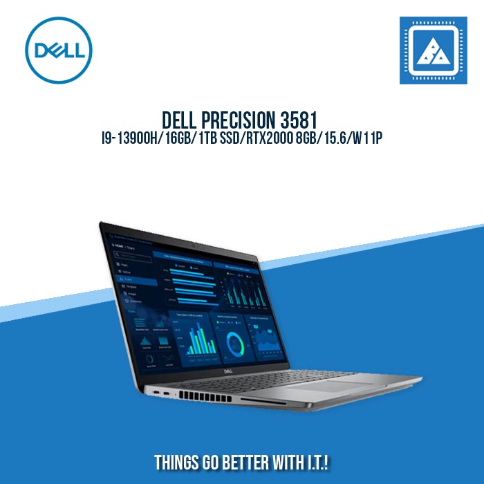 DELL PRECISION 3581 I9-13900H/16GB/1TB SSD/RTX2000 8GB | BEST FOR RENDERING LAPTOP