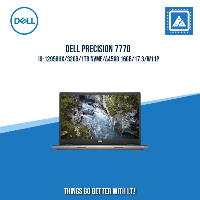 DELL PRECISION WORKSTATION 7770 I9-12950HX/32GB/1TB NVME/A4500 16GB/17.3/W11P | Best for Freelancer