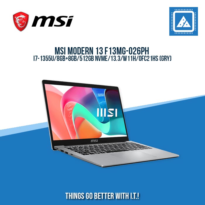 MSI MODERN 13 F13MG-026PH I7-1355U/8GB+8GB/512GB NVME | BEST FOR FREELANCER