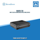 RAVEN Z 03 MINI ITX CASE W/ADDRESSABLE RGB LED PANEL DISPLAY BLACK